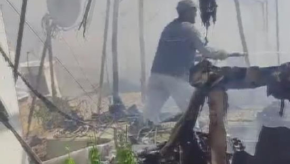 Bir kişi dumandan etkilendi