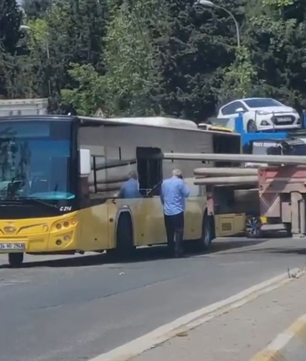 İETT otobüsüne direk saplandı: Yolcular ölümden döndü - 6