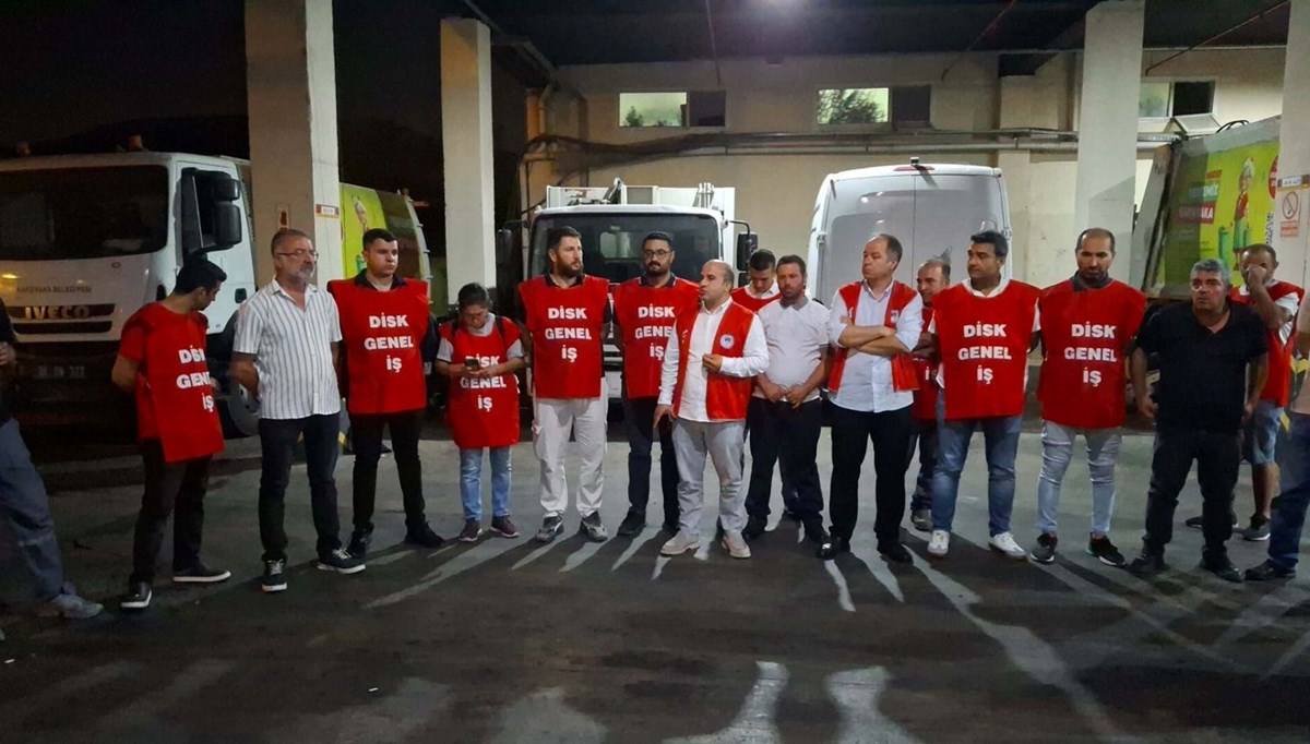 Karşıyaka'da iş bırakma eylemi