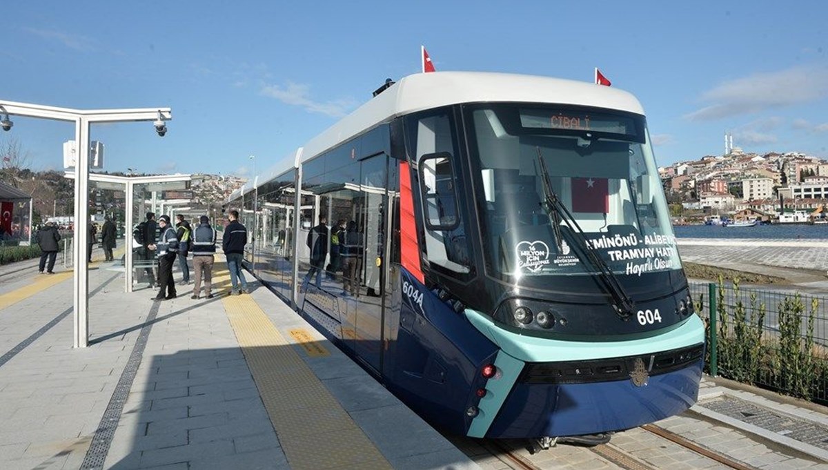 Eminönü-Alibeyköy tramvayında arıza