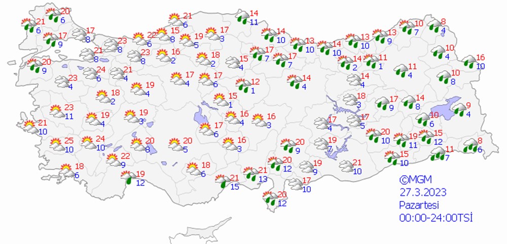 Havada'rüzgar tersine dönüyor' (Meteoroloji'den haftalık hava durumu raporu) - 3