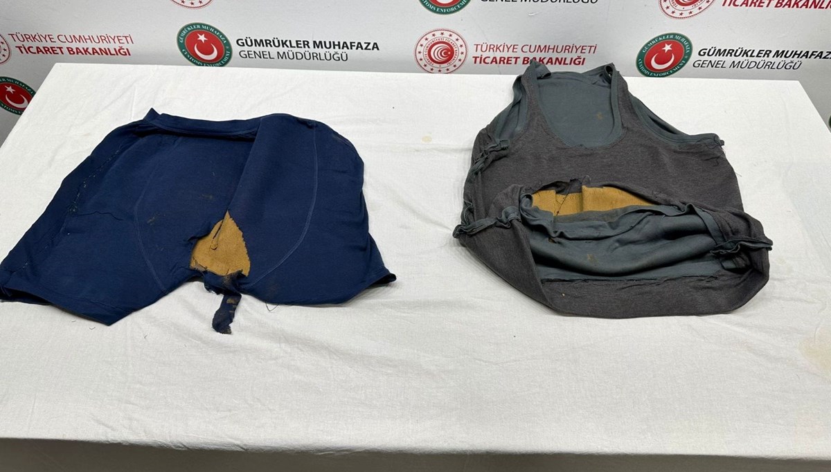 Sabiha Gökçen Havalimanı'nda yakalandı: 5 kilogram toz altını kıyafetine emdirmiş