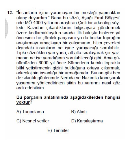 2010 LYS - Türkçe Testi Soru Ve Cevapları - Son Dakika Türkiye ...