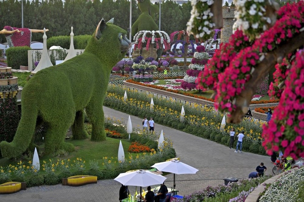 Dünyanın en büyük çiçek bahçesi Dubai'de açıldı - 4