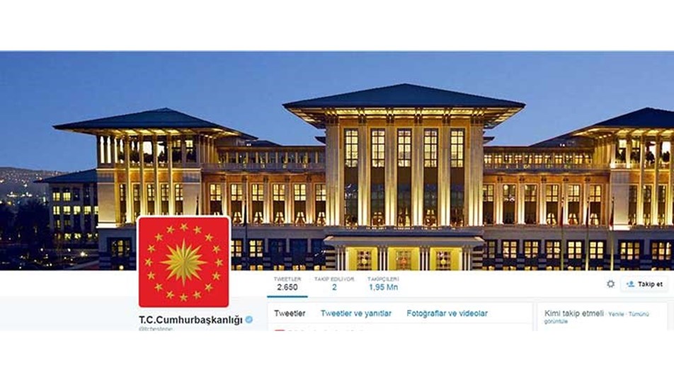 Cumhurbaşkanlığı'nın sosyal medyadaki kullanıcı ismi değişti