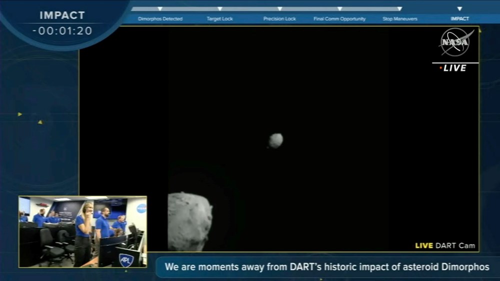NASA'nın DART uzay aracı 11 milyon kilometre ötedeki asteroidi vurdu - 5