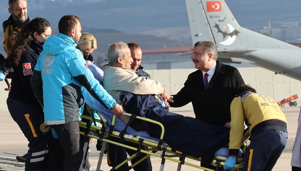61 Gazzeli hasta tedavi için Türkiye'ye getirildi