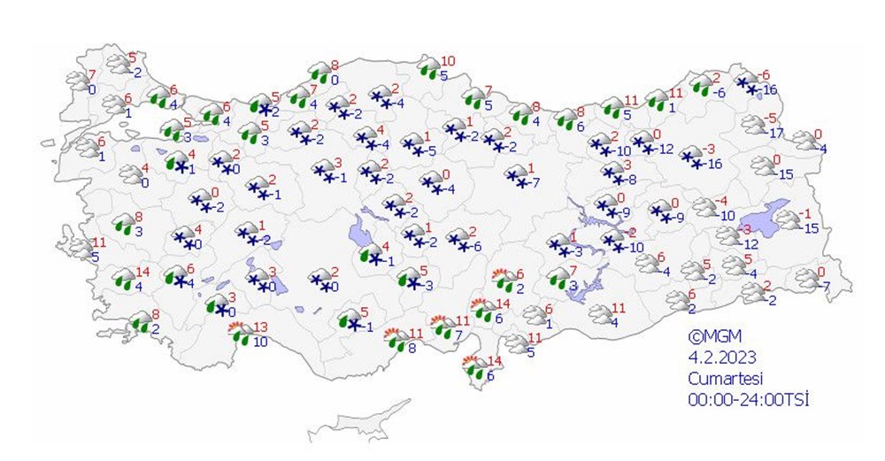 Meteoroloji'den 33 il için kar yağışı uyarısı (İstanbul, Ankara ve diğer illerde bugün hava nasıl olacak?) - 17