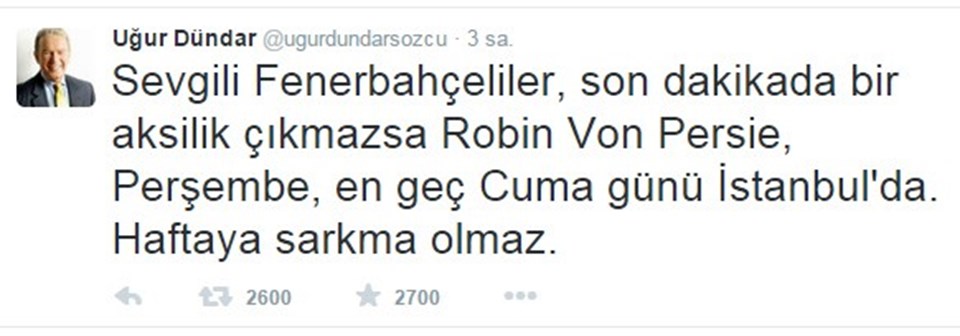 "Robin van Persie en geç cuma İstanbul'da" - 1
