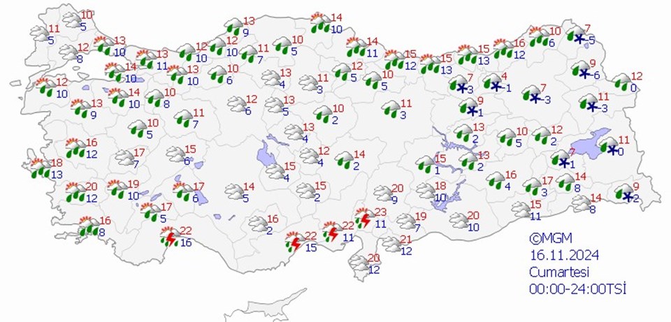 Hafta sonu hava nasıl olacak? 16-17 Kasım hava durumu tahminleri - 1