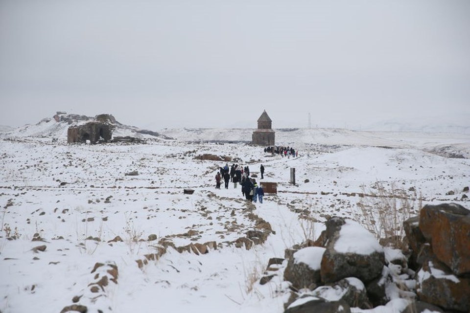 Kars'taki Ani Ören Yeri beyaza büründü - 3