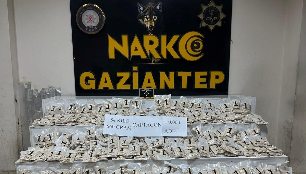 Gaziantep'te 510 bin adet uyuşturucu hap ele geçirildi: 1 şahıs tutuklandı Gaziantep'te 510 bin adet uyuşturucu hap ele geçirildi: 1 şahıs tutuklandı
