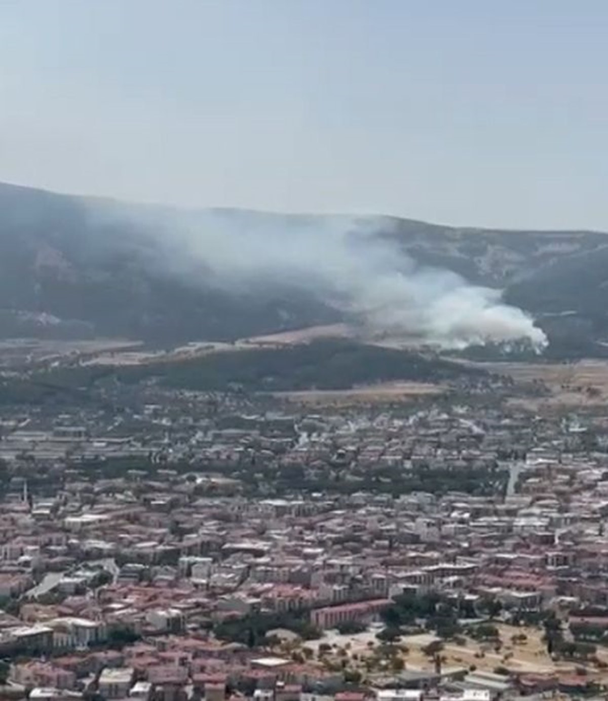 Manisa Soma’da orman yangını: Rüzgarın etkisiyle kısa sürede yayıldı