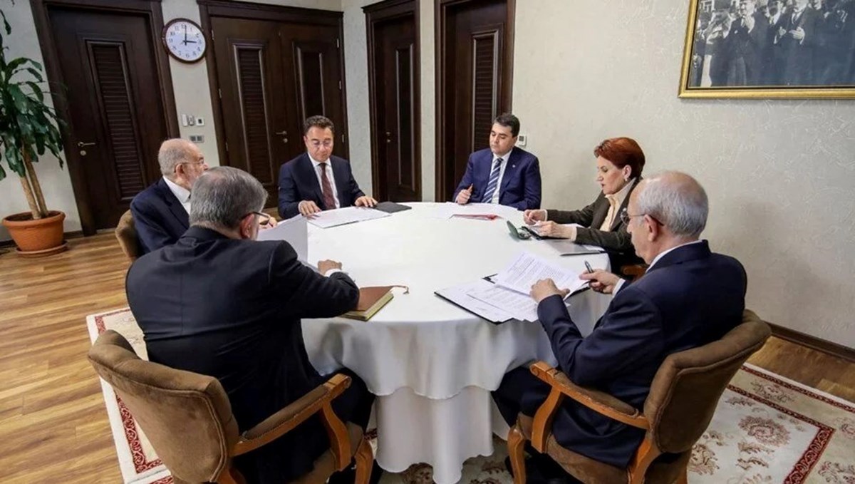 CHP, İYİ Parti, Demokrat Parti, Saadet Partisi, DEVA Partisi ve Gelecek Partisi CHP, İYİ Parti, Demokrat Parti, Saadet Partisi, DEVA Partisi ve Gelecek Partisi