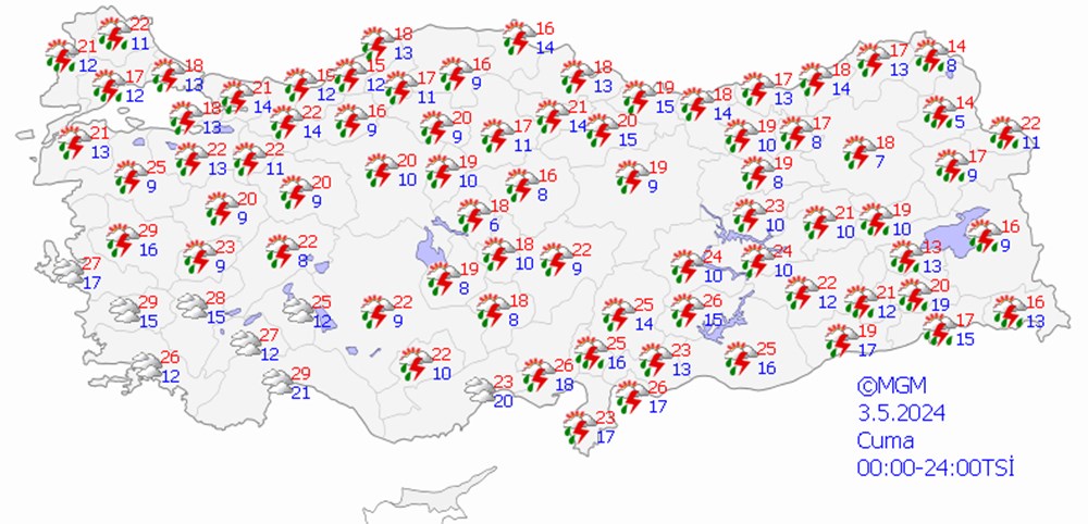 Meteorolojiden 28 il için uyarı: Kuvvetli yağışlara dikkat (İstanbul, Ankara, İzmir bugün hava nasıl olacak?) - 17