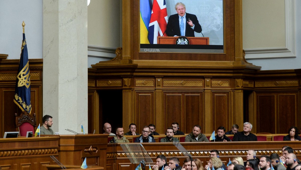 İngiltere Başbakanı Johnson Ukrayna Parlamentosuna seslendi