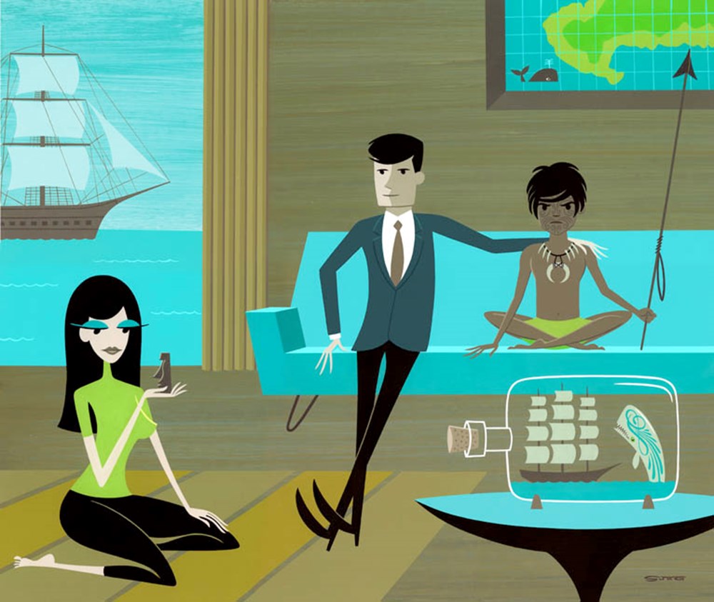 Shag. Josh Agle. Shag картинки.