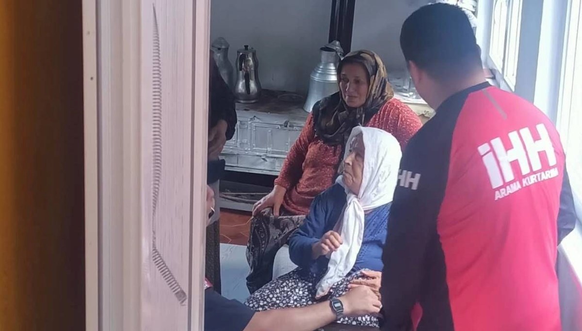 Yaşlı kadın komşu köyde bulundu