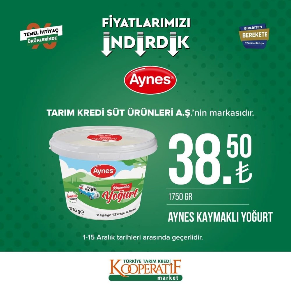 Tarım Kredi Kooperatif Market yeni indirimli ürünler listesini yayınladı (1-15 Aralık güncel indirimli ürünler kataloğu) - 4