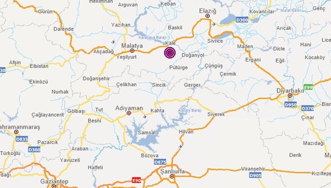 Malatya'n�n Kale il�esinde 4,9 b�y�kl���nde deprem