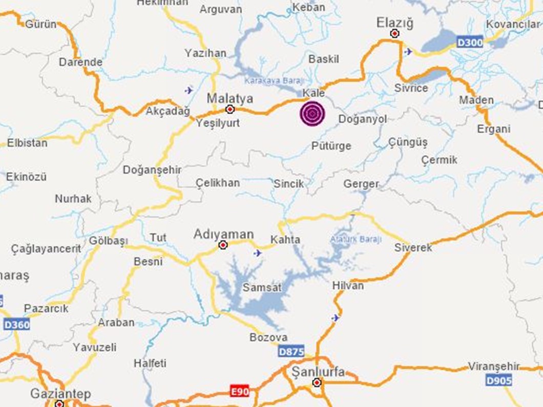 malatya nin kale ilcesinde 4 9 buyuklugunde deprem