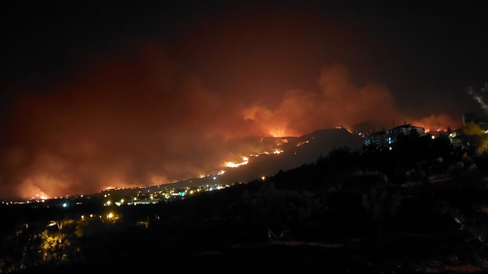 Denizli'de orman yangını: İki mahalle tahliye edildi - 1