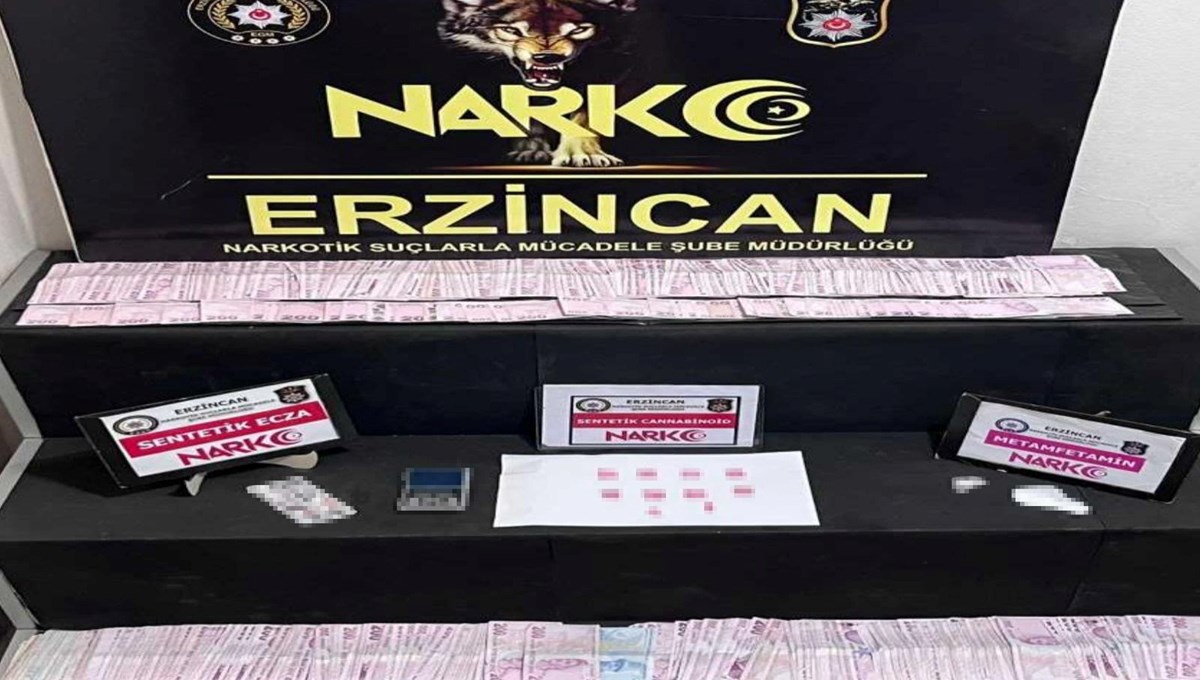 Erzincan'da uyuşturucu operasyonu