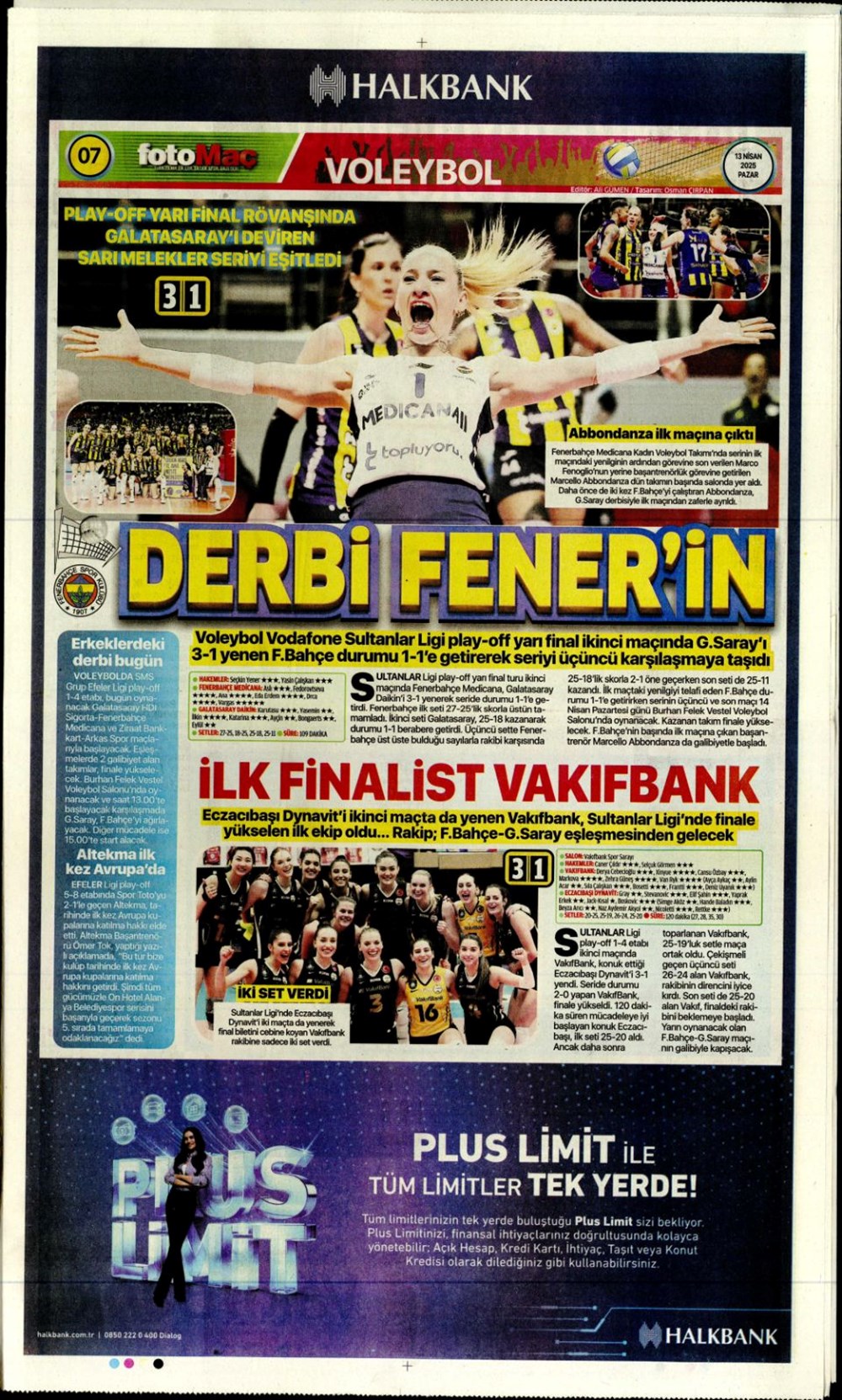 "Kartal ağır yaralı" (13 Nisan 2025 spor manşetleri) - 17