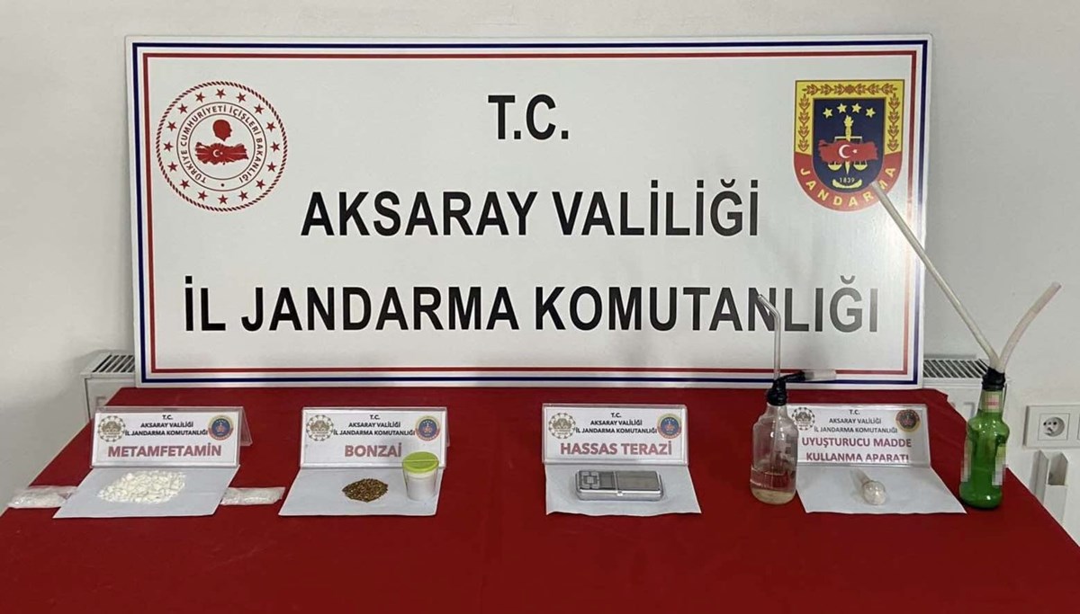 Aksaray jandarmadan uyuşturucu operasyonu: 2 gözaltı, 1 tutuklama