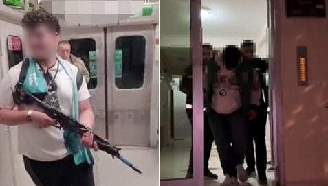 Metroda oyuncak tüfekle video çeken gence gözaltı