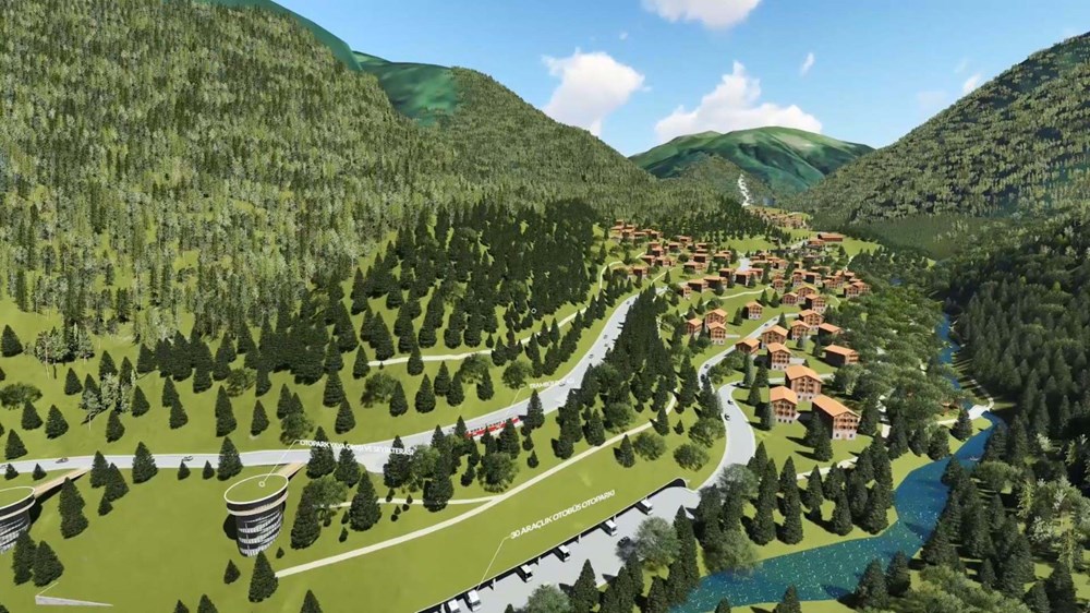 Environmental friendly parking lot inside the mountain in Ayder Plateau - 9