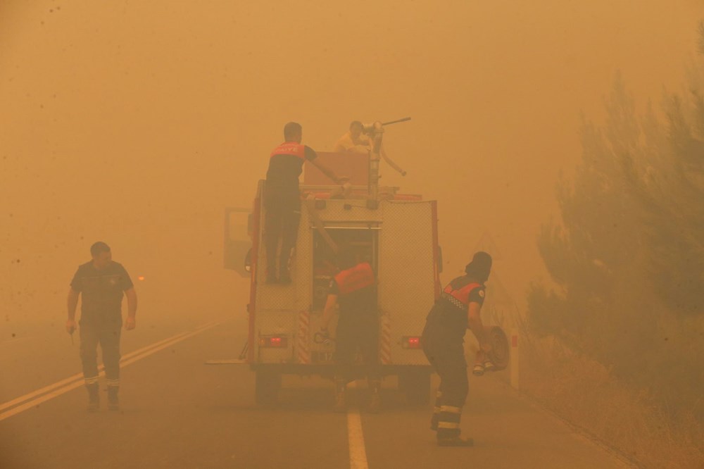 Çanakkale'de orman yangını (6 köy tahliye edildi) - 13