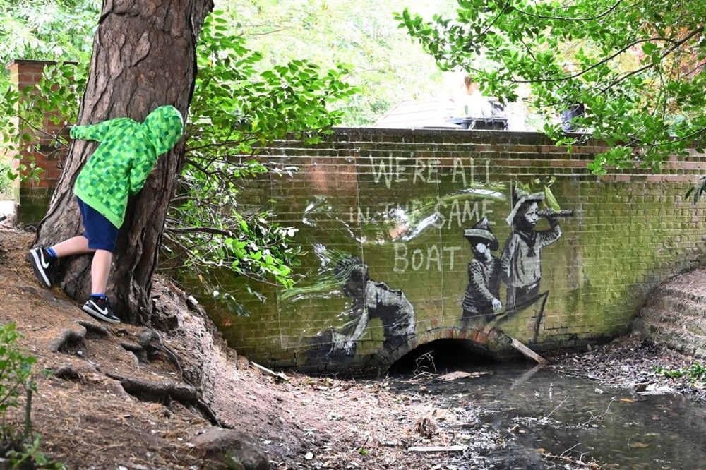 Banksy doğruladı: İngiltere'deki eserler bana ait - 1
