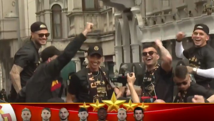 Galatasaray'da anbean şampiyonluk kutlaması