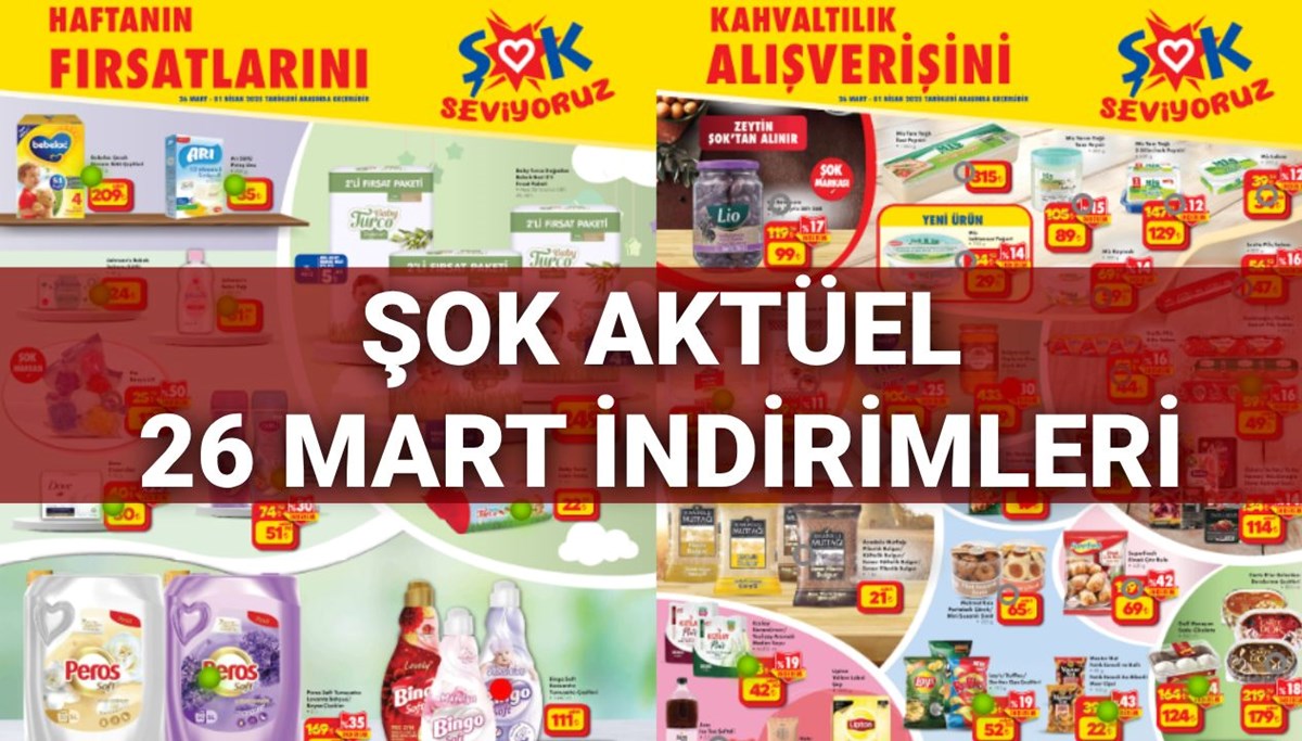 ŞOK Aktüel Kataloğu 26 Mart: Piknik masası, buzdolabı, smart led tv, bebek bezi ve temizlik ürünleri bugün satışta