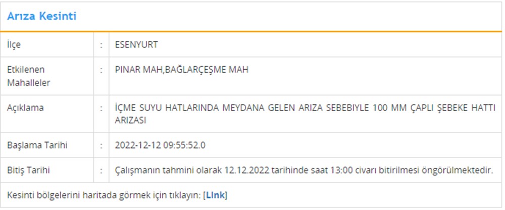 İstanbul'un 5 ilçesinde su kesintisi: 5 saat kesinti yaşanacak (12 Aralık İSKİ su kesintisi listesi) - 5