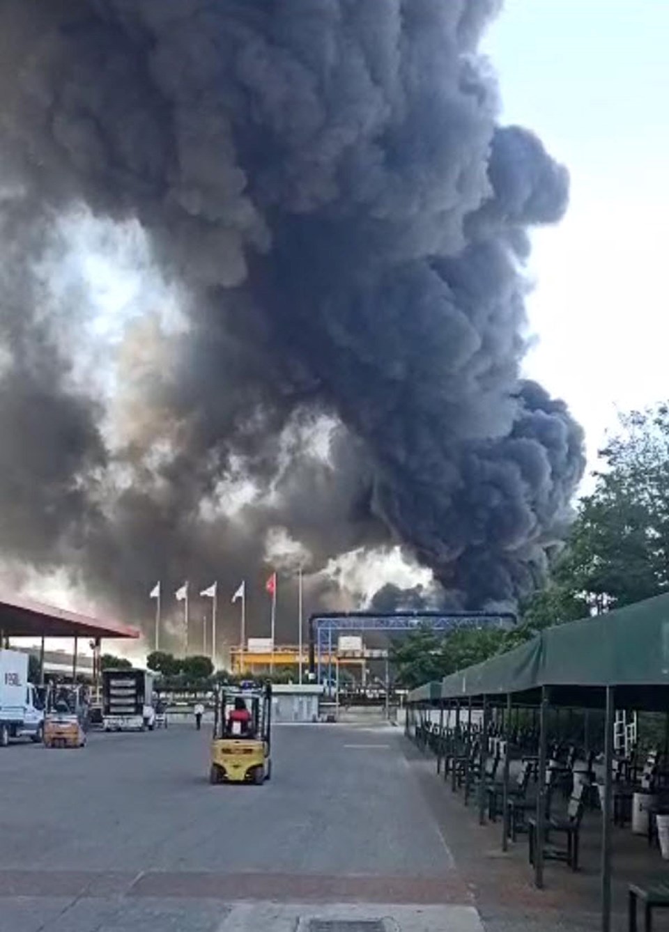 Manisa'da fabrika yangını - 1