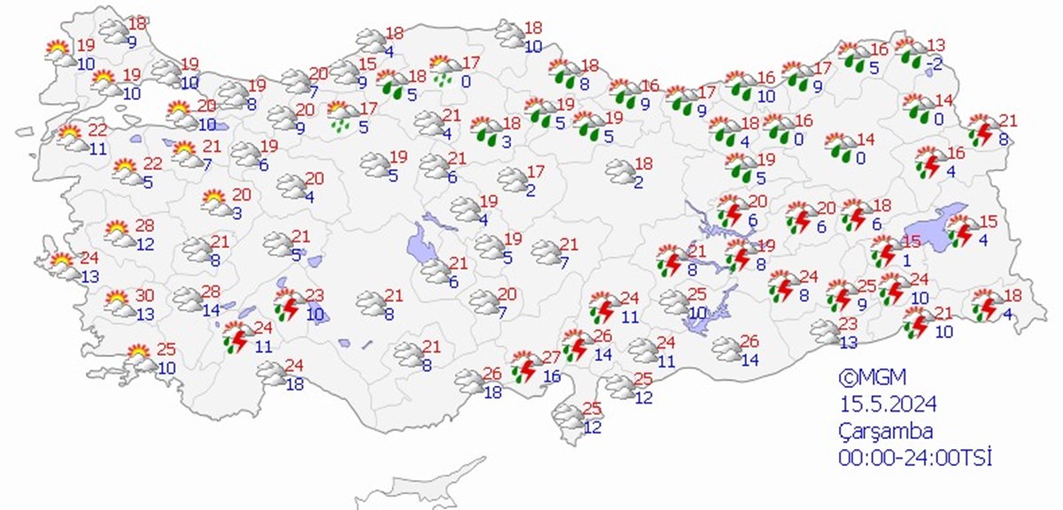 Yarın hava nasıl olacak? 15 Mayıs hava durumu tahminleri