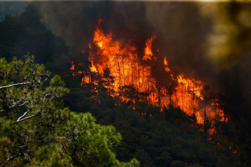 Marmaris'te orman yangını: Müdahale devam ediyor - 16