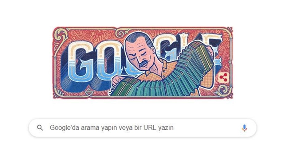 Google'dan Astor Piazzolla'ya doğum günü doodle'ı - 1