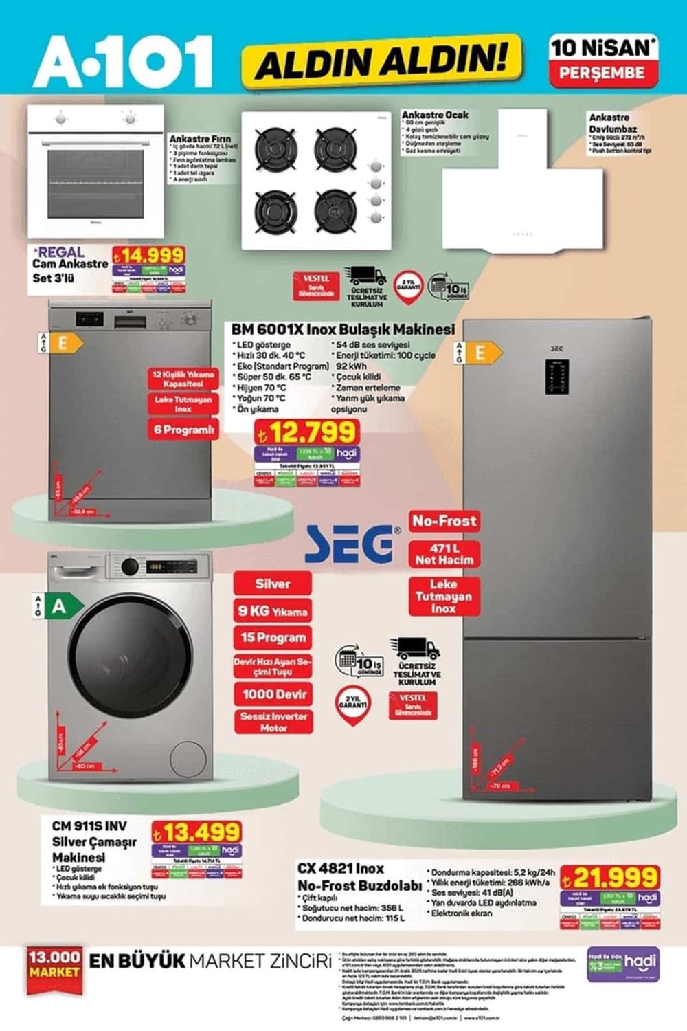 Raflarda: A101 10 Nisan aktüel kataloğu: Beyaz eşya, teknoloji eserleri ve elektronik mutfak materyalleri 75 of9QlDVmiUabJiL0EiuJ5A
