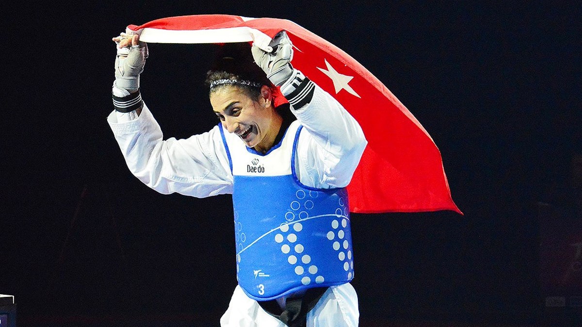 Milli tekvandocu Hatice Kübra İlgün 57 kilo finalinde Mısırlı Ashrakat Darwish