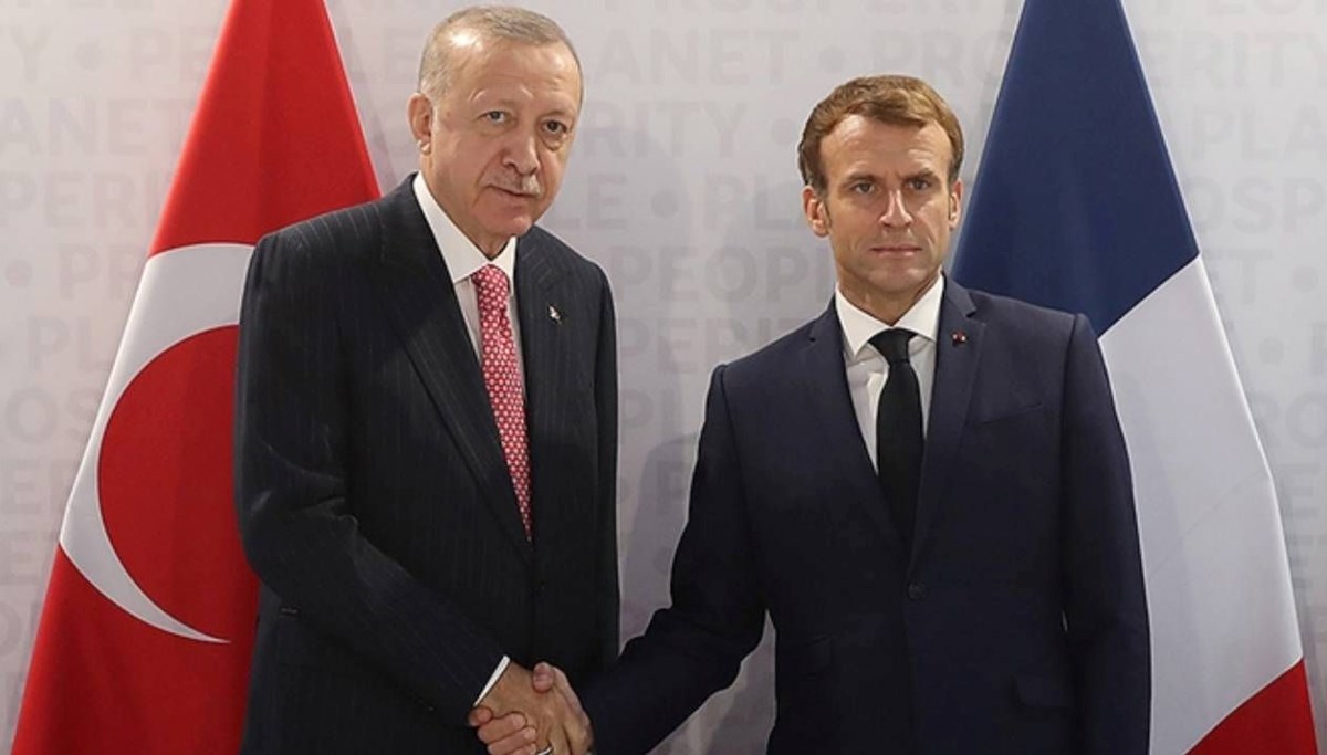 Erdoğan, Macron ile görüştü Erdoğan, Macron ile görüştü