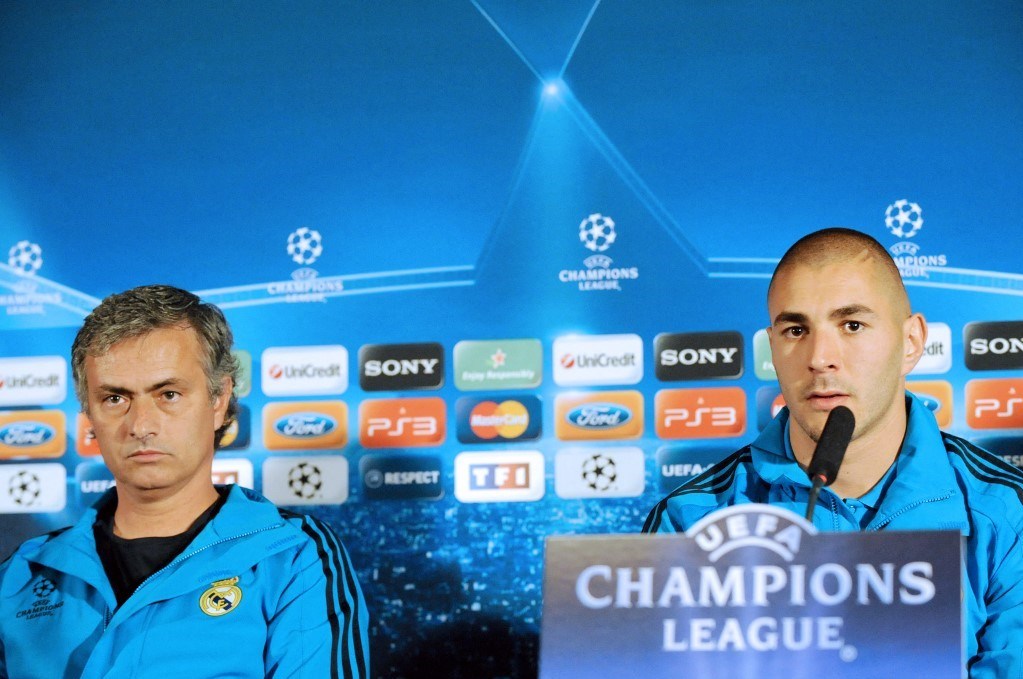 Mourinho ile Benzema Real Madrid