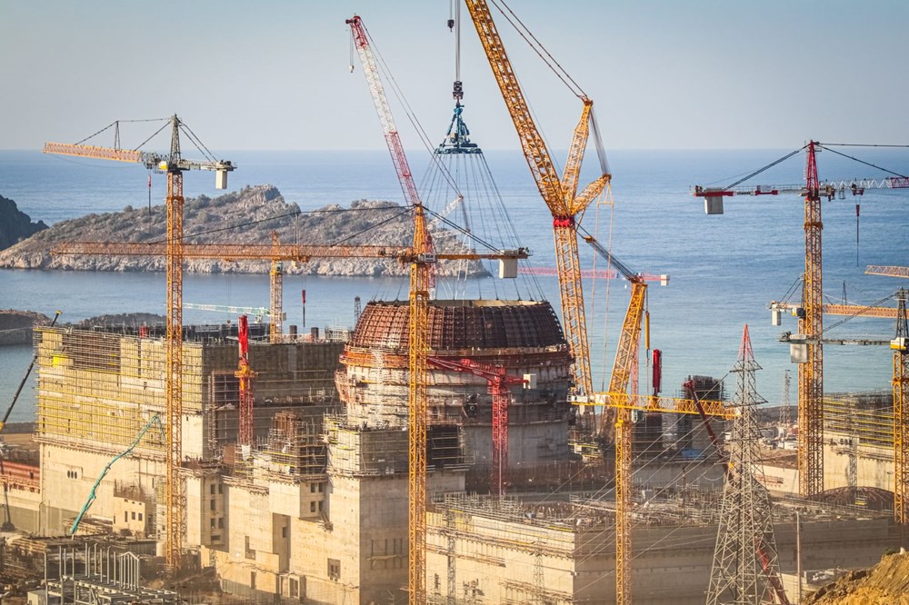 Akkuyu'nun 1'inci ünitesinde iç koruma kabuğu tamamlanıyor - 6