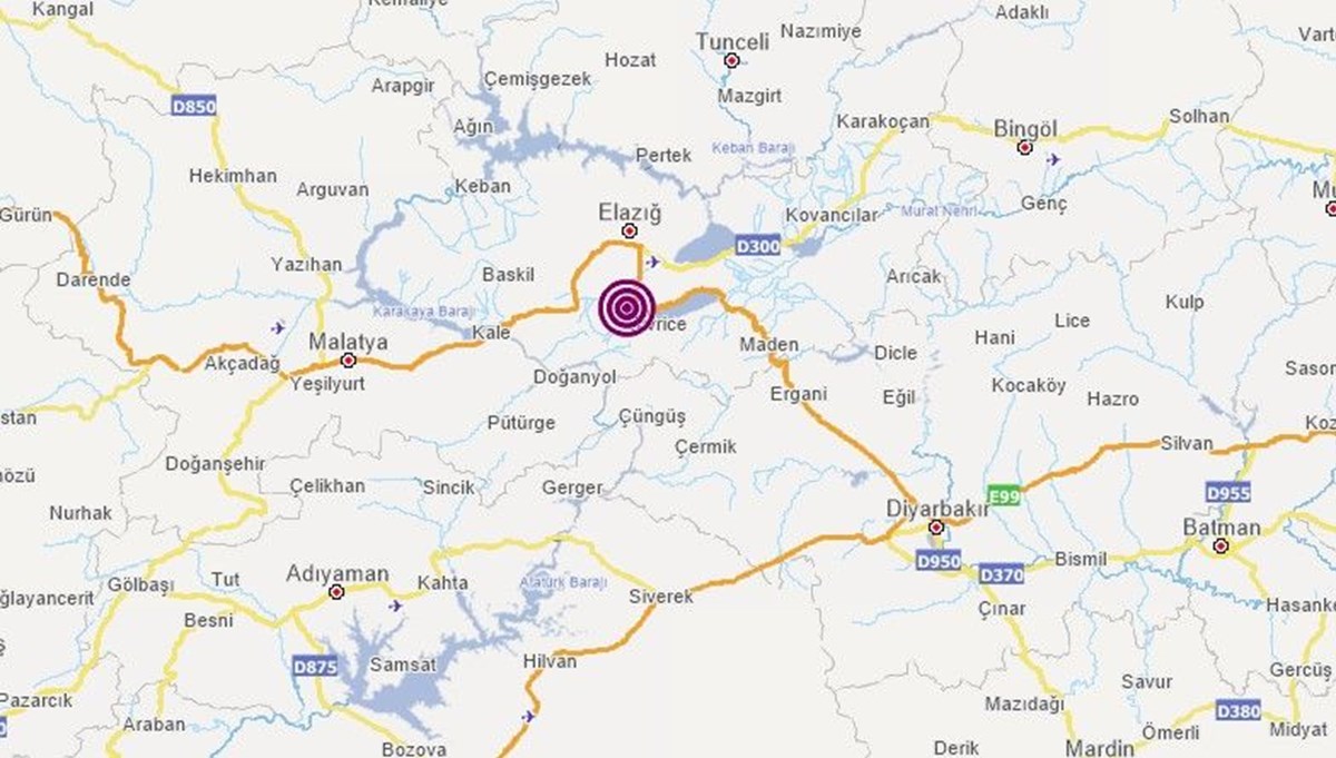 SON DAKİKA: Elazığ'da 4,1 büyüklüğünde deprem | Son depremler