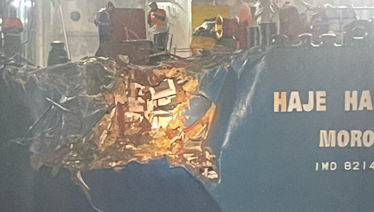 Marmara Adası açıklarında gemi kazası Marmara Adası açıklarında gemi kazası