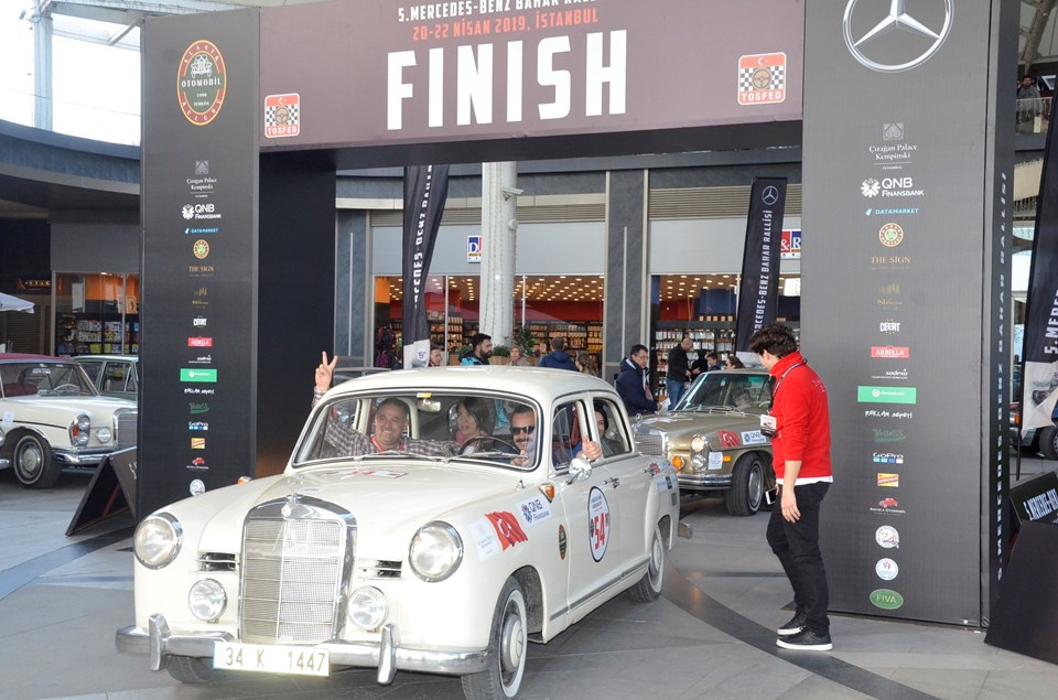 Rallinin finişi İstanbul Kartal sahilindeki İst Marina AVM'deydi.
