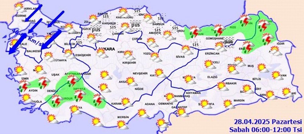 İstanbul'da fırtına alarmı: Hızı 80 km/saate kadar çıkacak | Bu saatlere dikkat! - 1