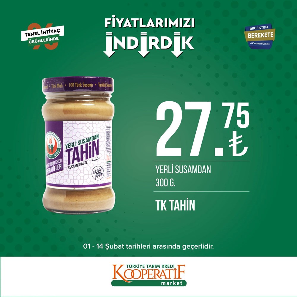 Tarım Kredi Kooperatif Market güncel indirimli ürünler listesini paylaştı Tarım Kredi Kooperatif Market yeni indirimli ürünler listesi belli oldu (1-14 Şubat güncel indirimli ürünler kataloğu) - 38